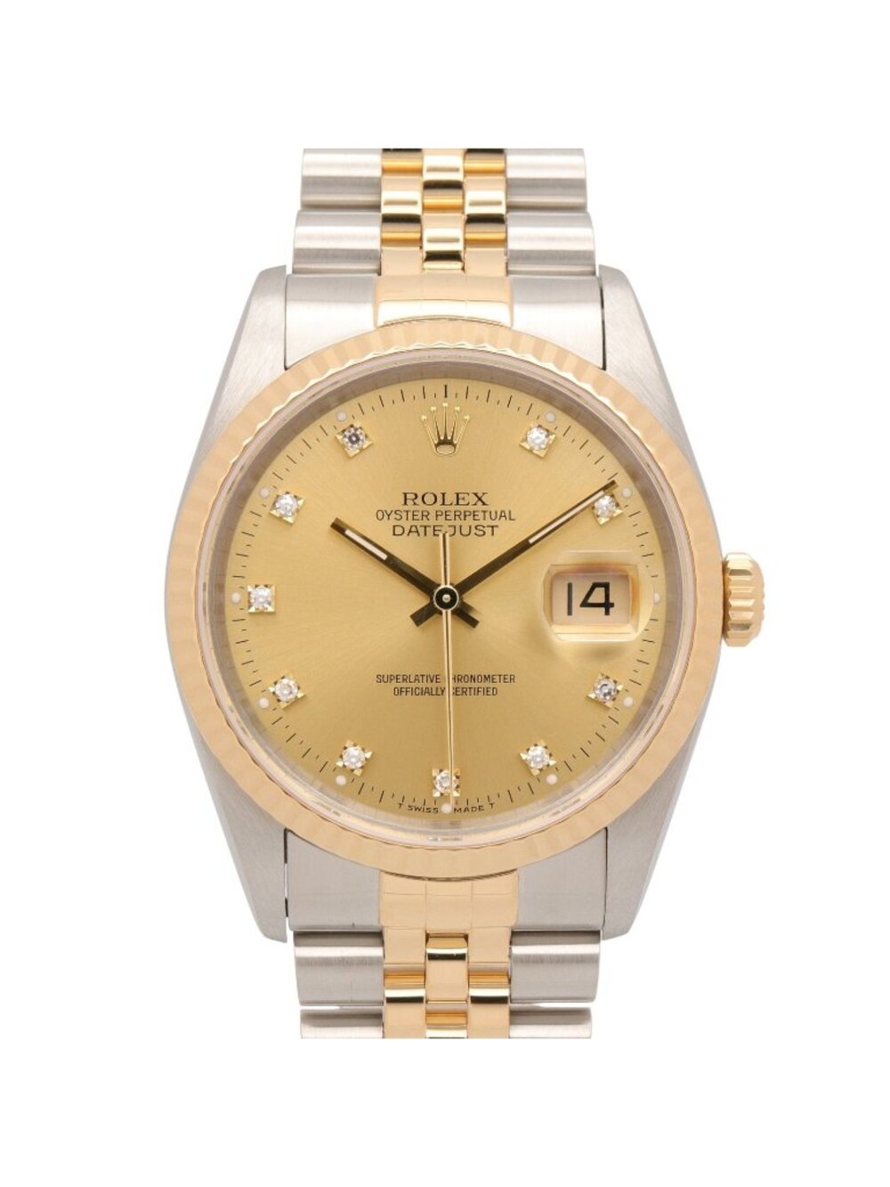 Rolex Watch Datejust Diamond 18k Stainless Steel